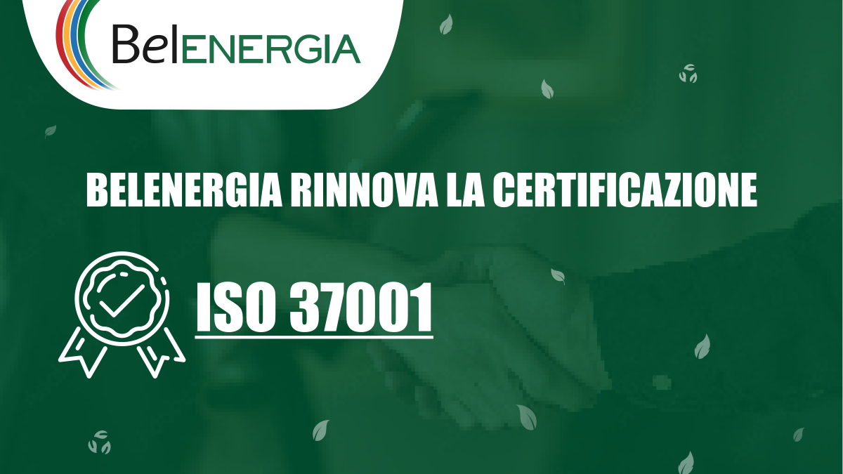 Belenergia renouvelle sa certification ISO 37001